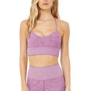 Alo yoga Alosoft Lavish Bra Electric Violet Heather size small